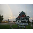 Grandview: Double rainbow in our home town!