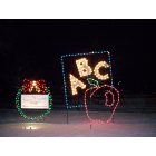 Mattoon: Christmas lights in Peterson Park in Mattoon, Illinois annual tradition drive thru