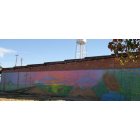 Rolla: Mural painted by resident depicting area life.