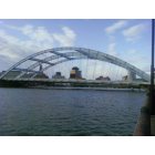 Rochester: : a picture of the frederick douglass-susan b anthony bridge over the genesse river