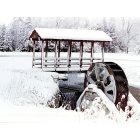 Harrisville: Mill Pond in December
