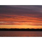 Cedar Lake: sunset at Dairy Queen