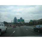 Dunwoody: View of the King and the Queen while driving northbound on GA-400