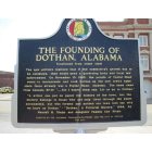 Dothan: Dothan Historic Marker (back) near Dothan Civic Center