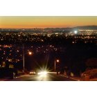 San Leandro: Night View of the San Francisco Bay from San Leandro's Bay-O-Vista - Scenicview Drive