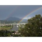 San Rafael: Double rainbow over downtown San Rafael