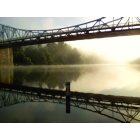 Elizabeth: Early morning mist rising from the Yough River under the Boston Bridge. So peaceful and serene at that time of the morning!
