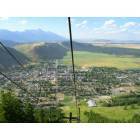 Jackson: : View of town from Snow King chair lift