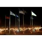 Florence: Evans & David Mcleod Blvd (Flags at Christmas)