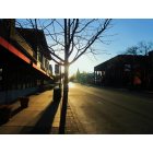 Webster Groves: Lockwood Avenue at Sunrise