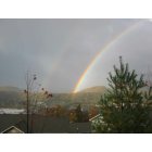 Boone: : Facing north on October 13, 2011, rain, sun and a double rainbow.