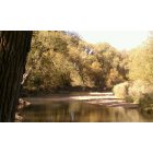 Fort Collins: : poudre river in town in the fall