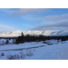 Carroll: Ammonoosuc River and Presidential Range in winter