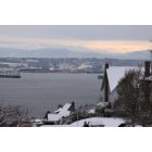 Tacoma: : Snow in Tacoma overlooking Puget Sound & Port of Tacoma