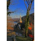 Harpers Ferry: : Saint Peters Roman Catholic Church overlooks nature's course