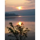 Hartland: This is sun rise on great moose lake hartland maine off our dock