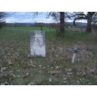 Sams Valley: Gravestone and Cross, Pankey Cemetery, Sams Valley, OR