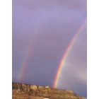 Medora: double rainbow from Red Trail Campground