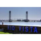 Rio Vista: Rio Vista Bridge as seen from foot of Main Street