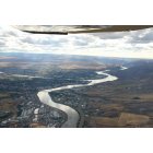 Lewiston: Confluence of the Snake and Clearwater Rivers at Lewiston ID & Clarkston WA