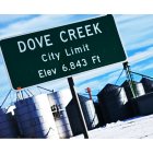 Dove Creek: City Limit Sign located on HWY 491