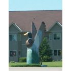 Wheaton: Mallard duck statue in town
