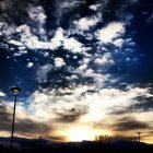 Flagstaff: : Sunset, sky view, midtown Flagstaff