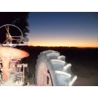 Clarksburg: Tractor in sunset - Clarksburg CA