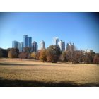 Atlanta: : Piedmont Park view of Midtown skyline from 10th Street.