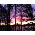 Emily: Winter sunrise on Dahler Lake in Emily, MN