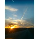 Decatur: A cross, in the beautiful sunset of Decatur Texas