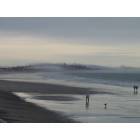 Hull: : View of Nantasket Beach on a foggy December day.
