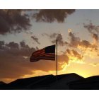 Thomasboro: Patriotic Sunset on North East side of Thomasboro