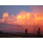 Carson City: Peach Rain - View from S Sunridge Dr. in Carson City