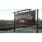 Lewisville: New Lewisville city sign put in place Spring 2013.