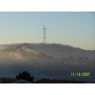 San Francisco: : Fog coming in over Mt Sutro