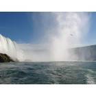 Niagara Falls: : Made-of-the-Mist boat tour - view of the Niagara Horseshoe Falls