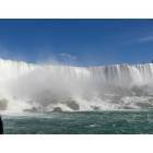 Niagara Falls: : Made-of-the-Mist boat tour - view of the Niagara American Falls