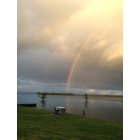 Mayflower: May 4, 2013 double rainbow on Lawrence Landing in Conway, AR
