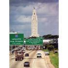 Baton Rouge: Baton Rouge Capital view from westbound Interstate 110