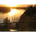 Rocheport: The missouri river at sunset
