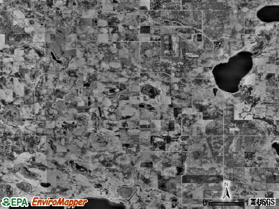 Cordova township, Minnesota satellite photo by USGS