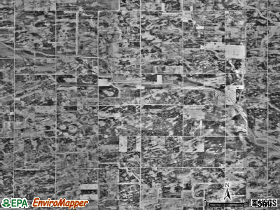 Sundown township, Minnesota satellite photo by USGS