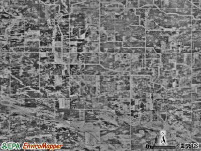 Brookville township, Minnesota satellite photo by USGS