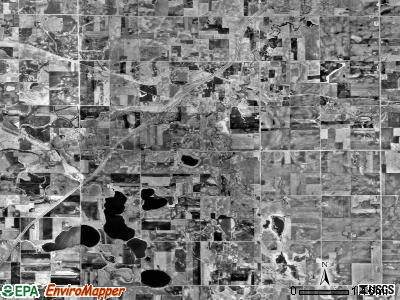 Shelburne township, Minnesota satellite photo by USGS
