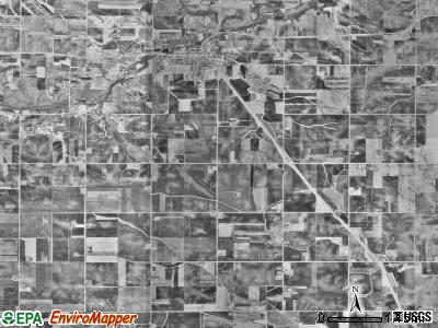 Kenyon township, Minnesota satellite photo by USGS
