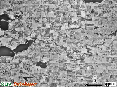 Morristown township, Minnesota satellite photo by USGS