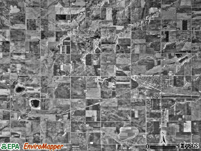 Monroe township, Minnesota satellite photo by USGS