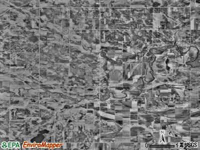 Leavenworth township, Minnesota satellite photo by USGS