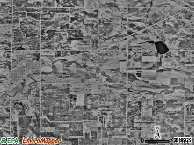 Burnstown township, Minnesota satellite photo by USGS